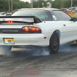 burnout at the track